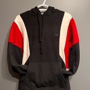True Religion Black, Red, and White Hoodie